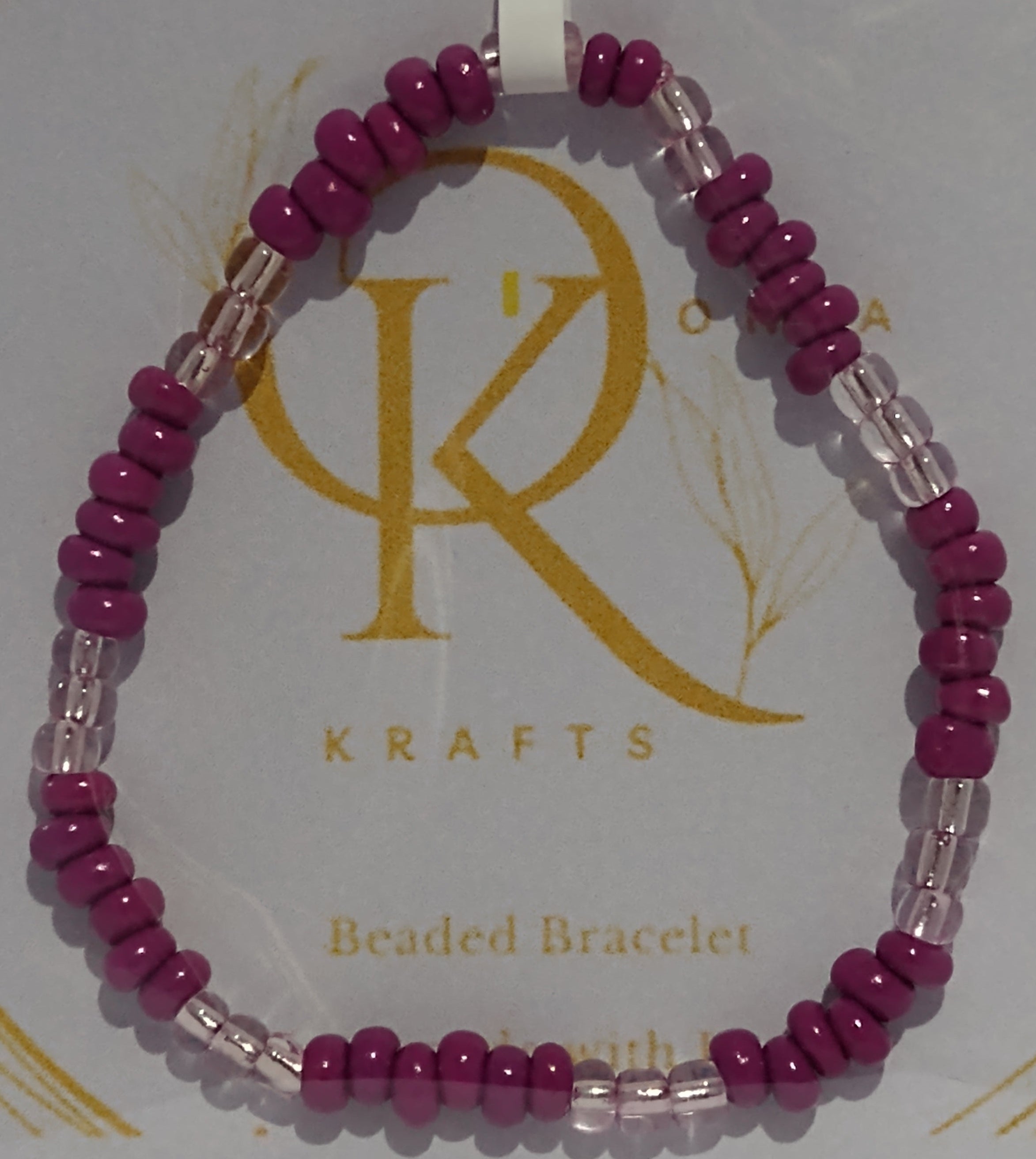 Cherry Mist Beaded Necklace w/ Bracelets (Set)