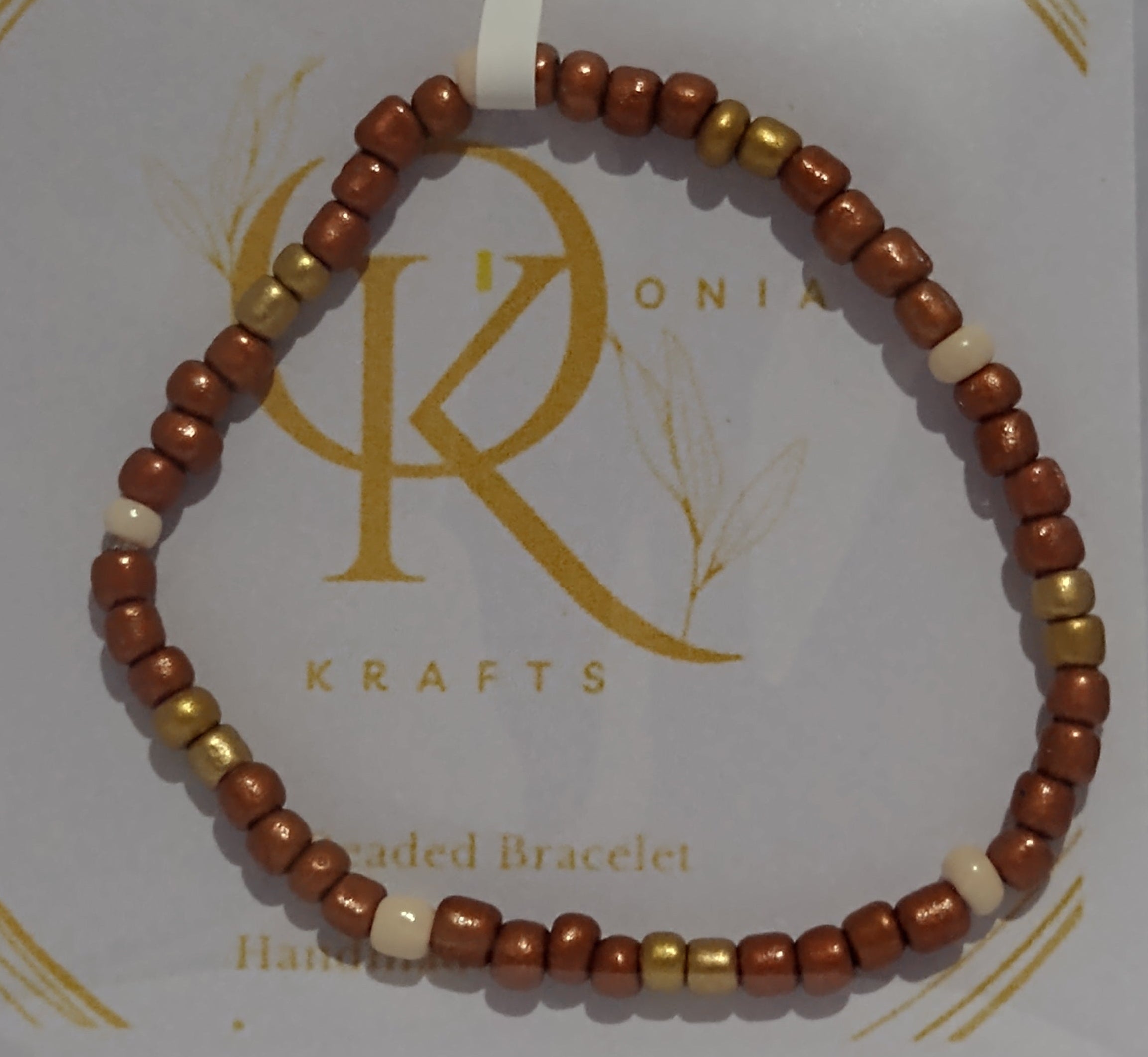 Forever Brown, Beaded Bracelet (Pair)