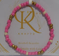 Forever Pink, Beaded Bracelet (Pair)