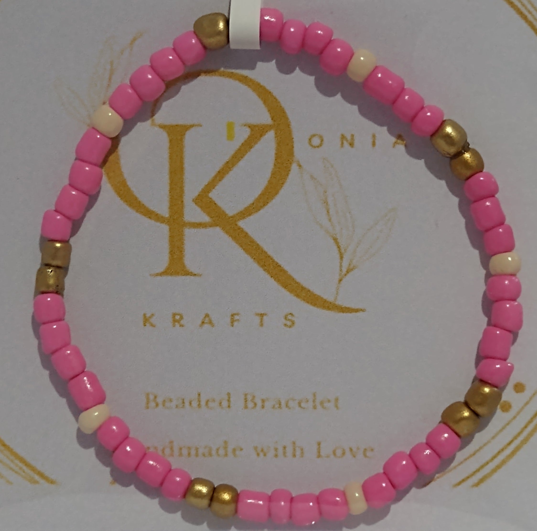 Forever Pink, Beaded Bracelet (Pair)