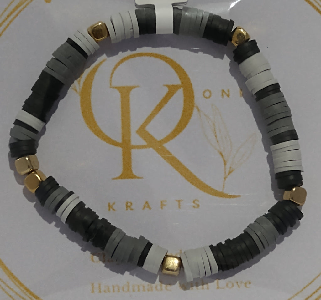 Shadow, Clay Beaded Bracelet (Single)