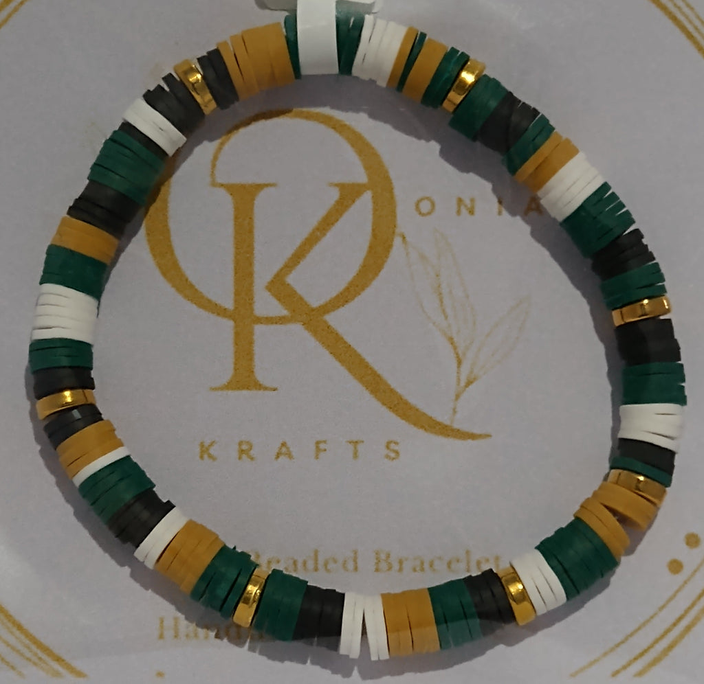 Emerald Isle, Clay Beaded Bracelet (Single)