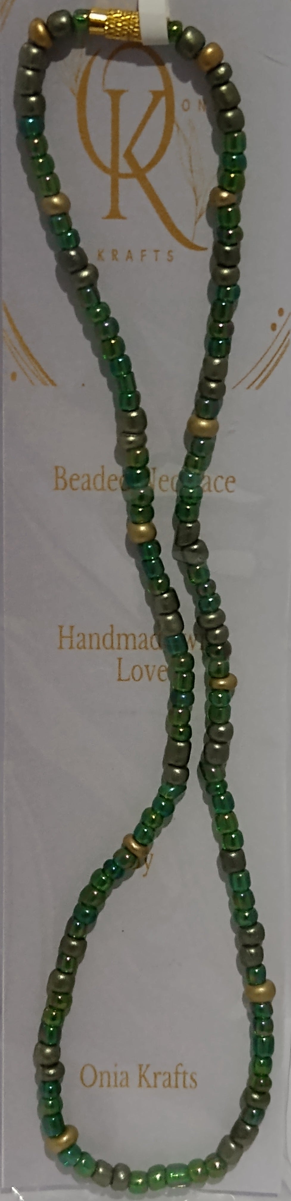 Forest Vibe Beaded Necklace (Single)