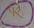 Beaded (Magenta) Anklet (Single)