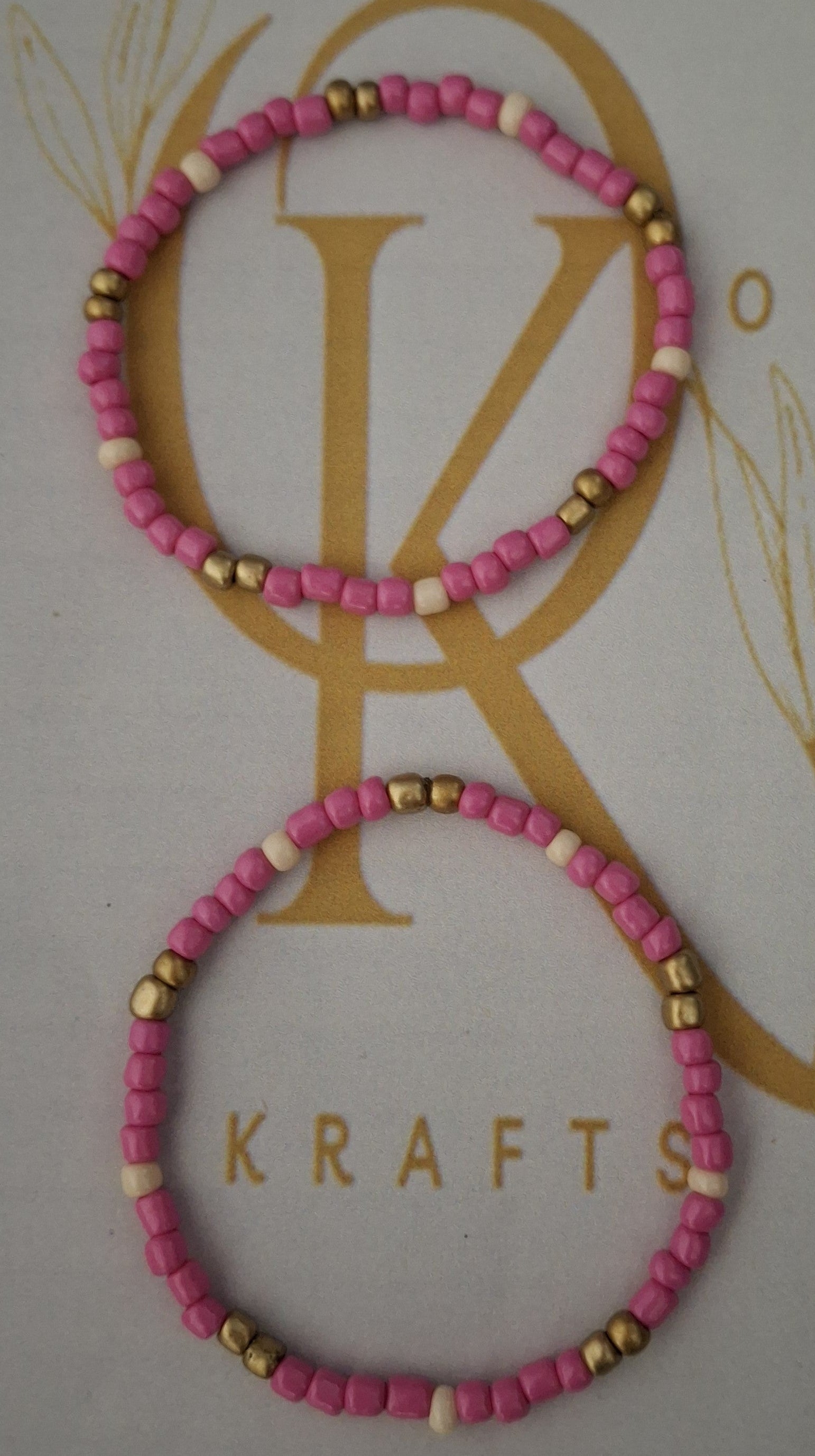 Forever Pink, Beaded Bracelet (Pair)