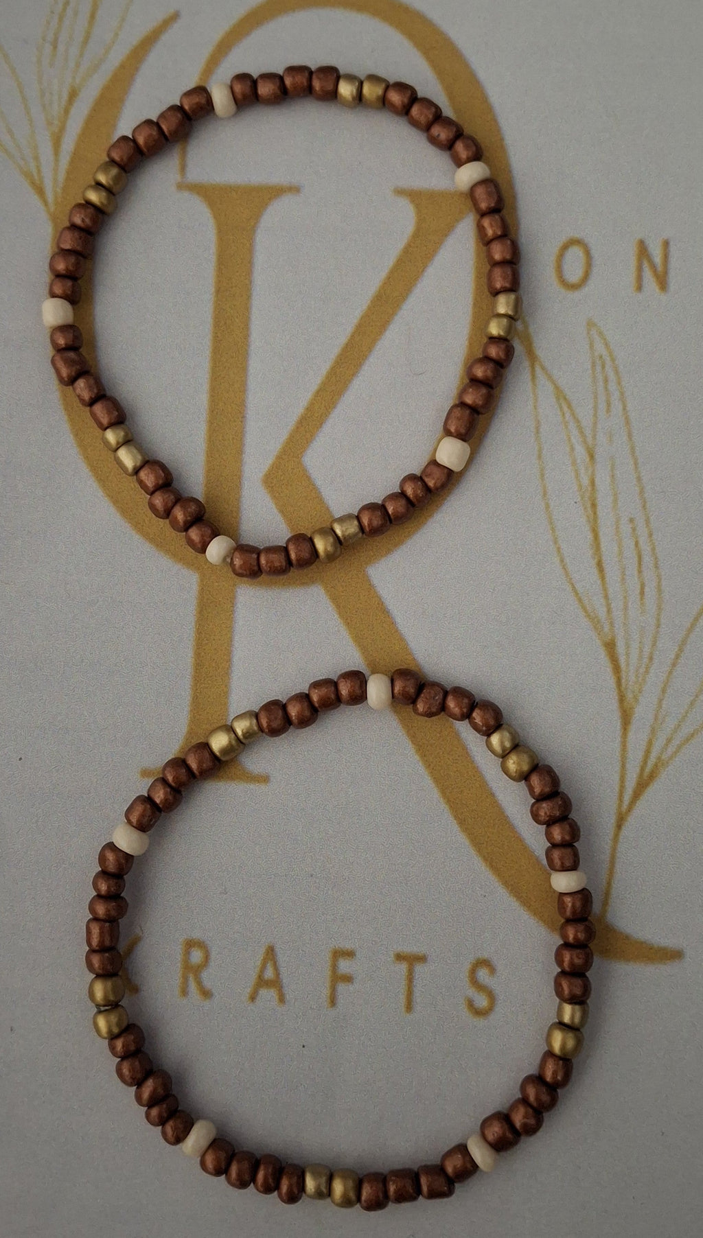Forever Brown, Beaded Bracelet (Pair)