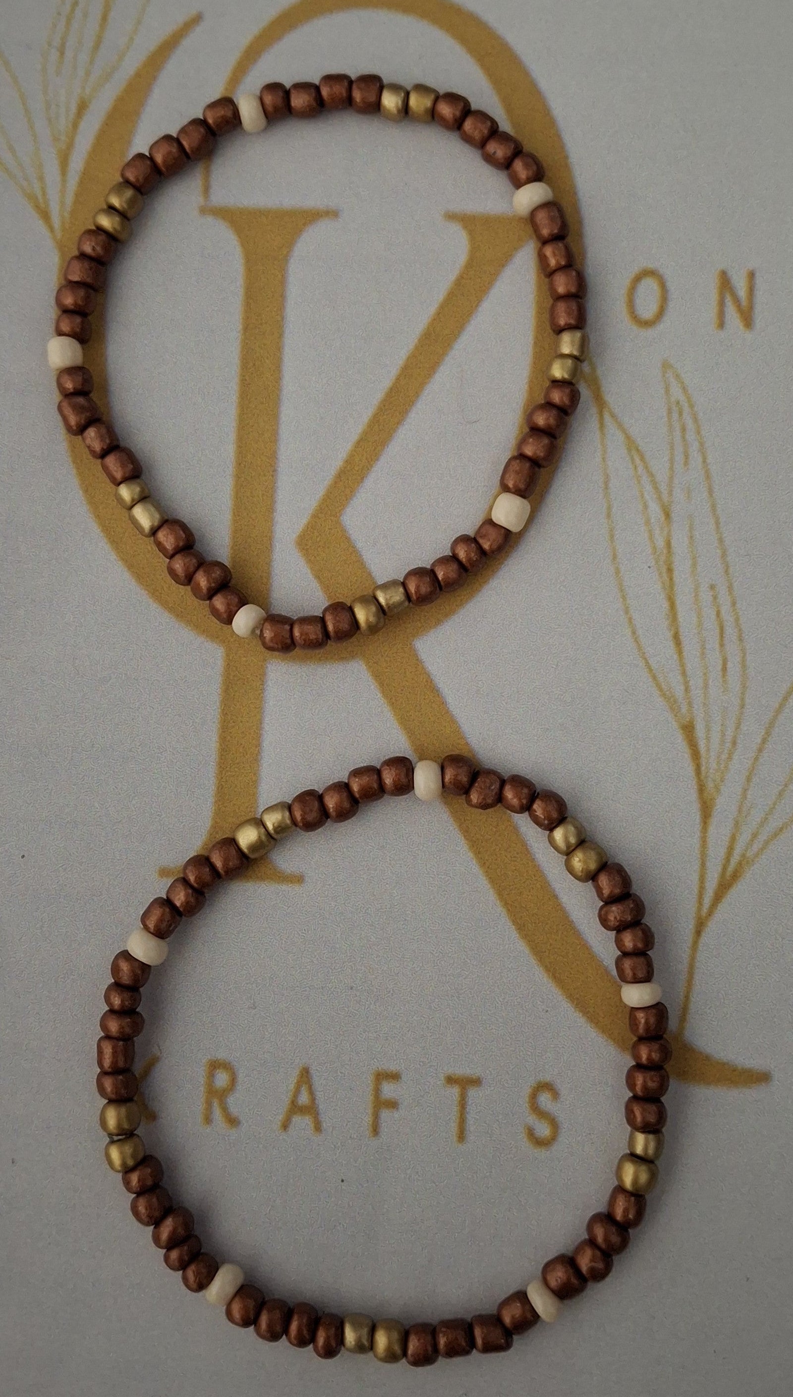 Forever Brown, Beaded Bracelet (Pair)