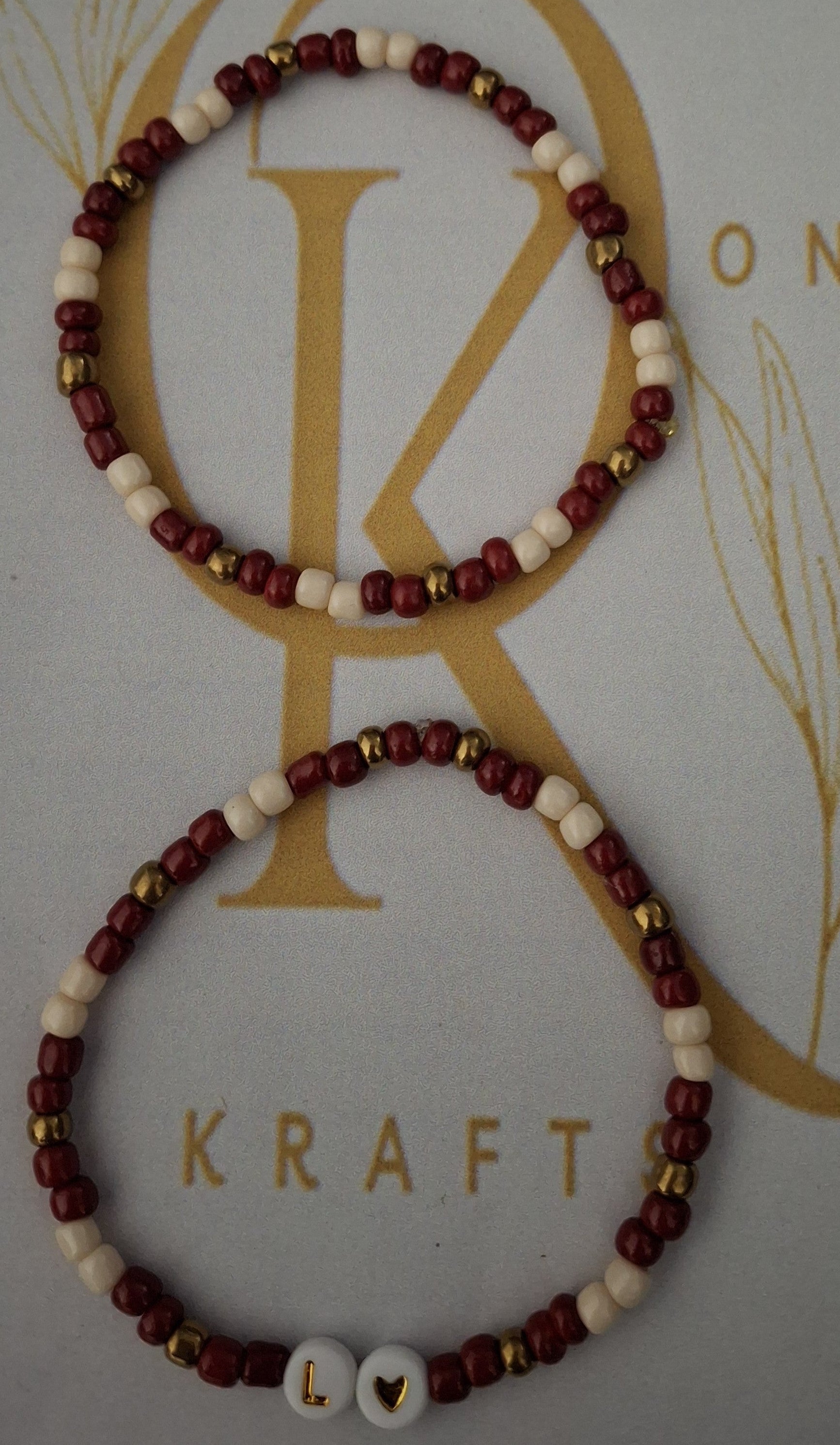 L-Love, Beaded Bracelet (Pair)