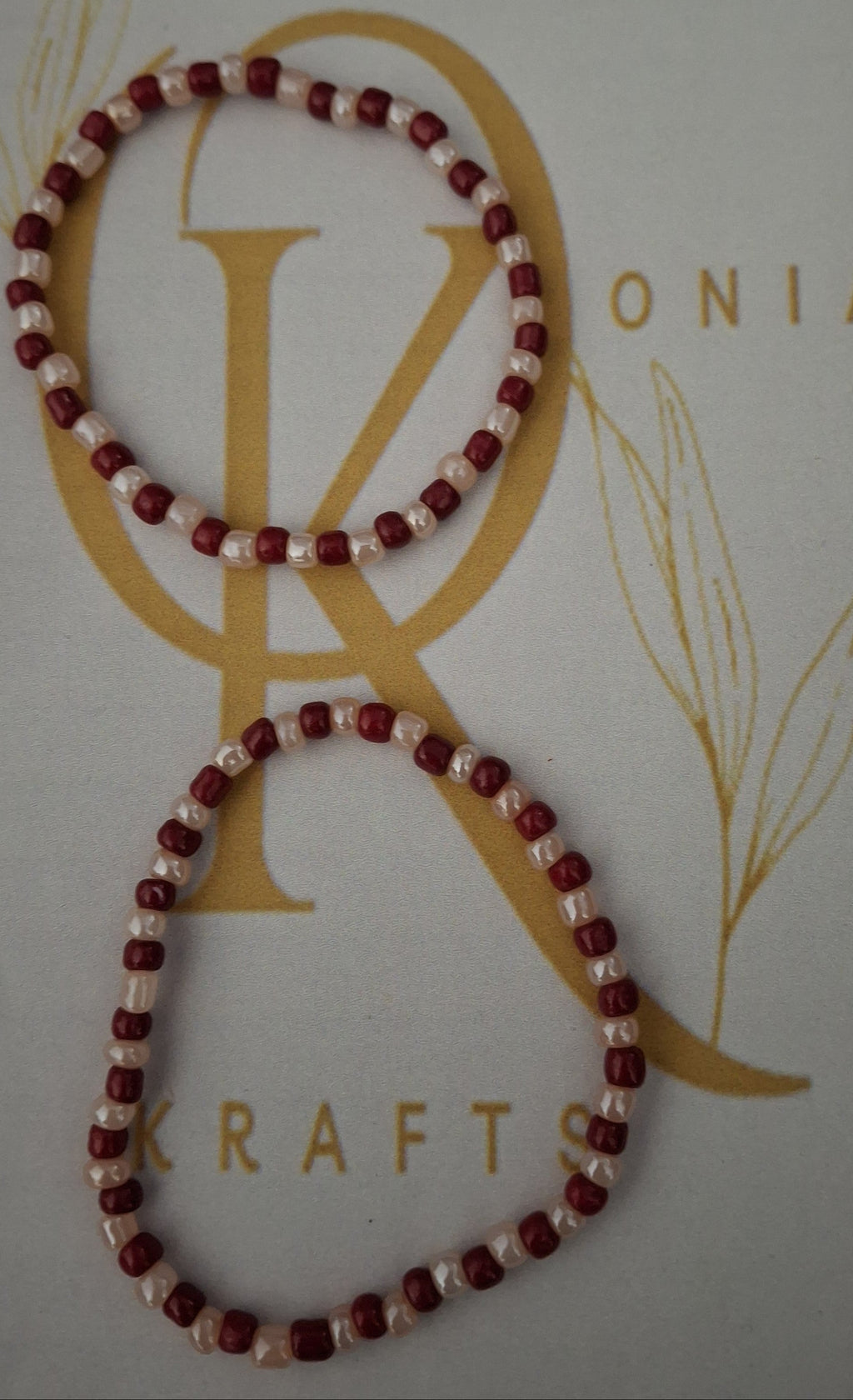 The Simplicity, Beaded Bracelet (Pair)