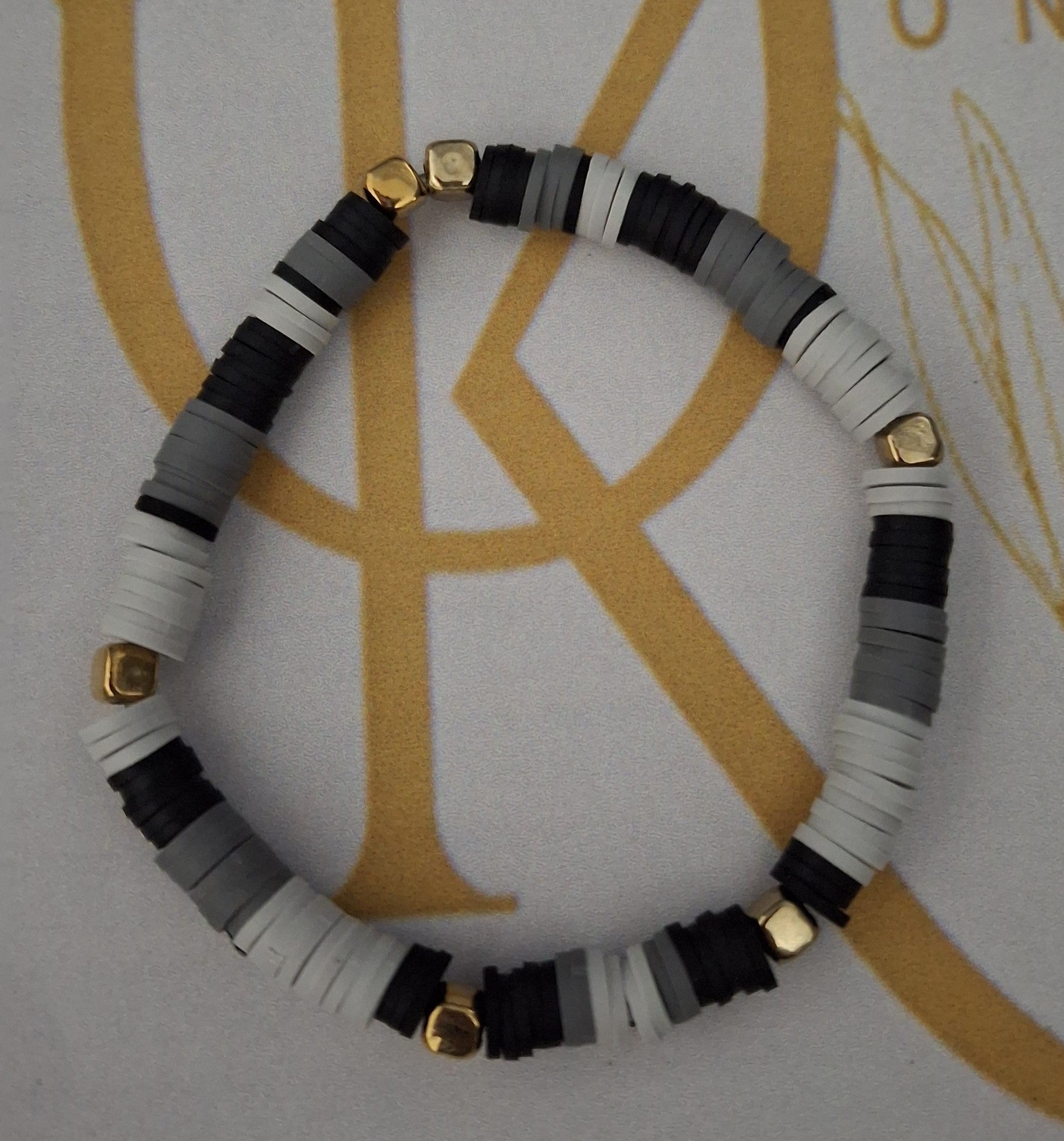 Shadow, Clay Beaded Bracelet (Single)