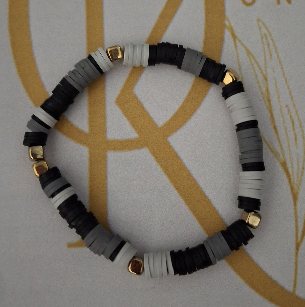 Shadow, Clay Beaded Bracelet (Single)