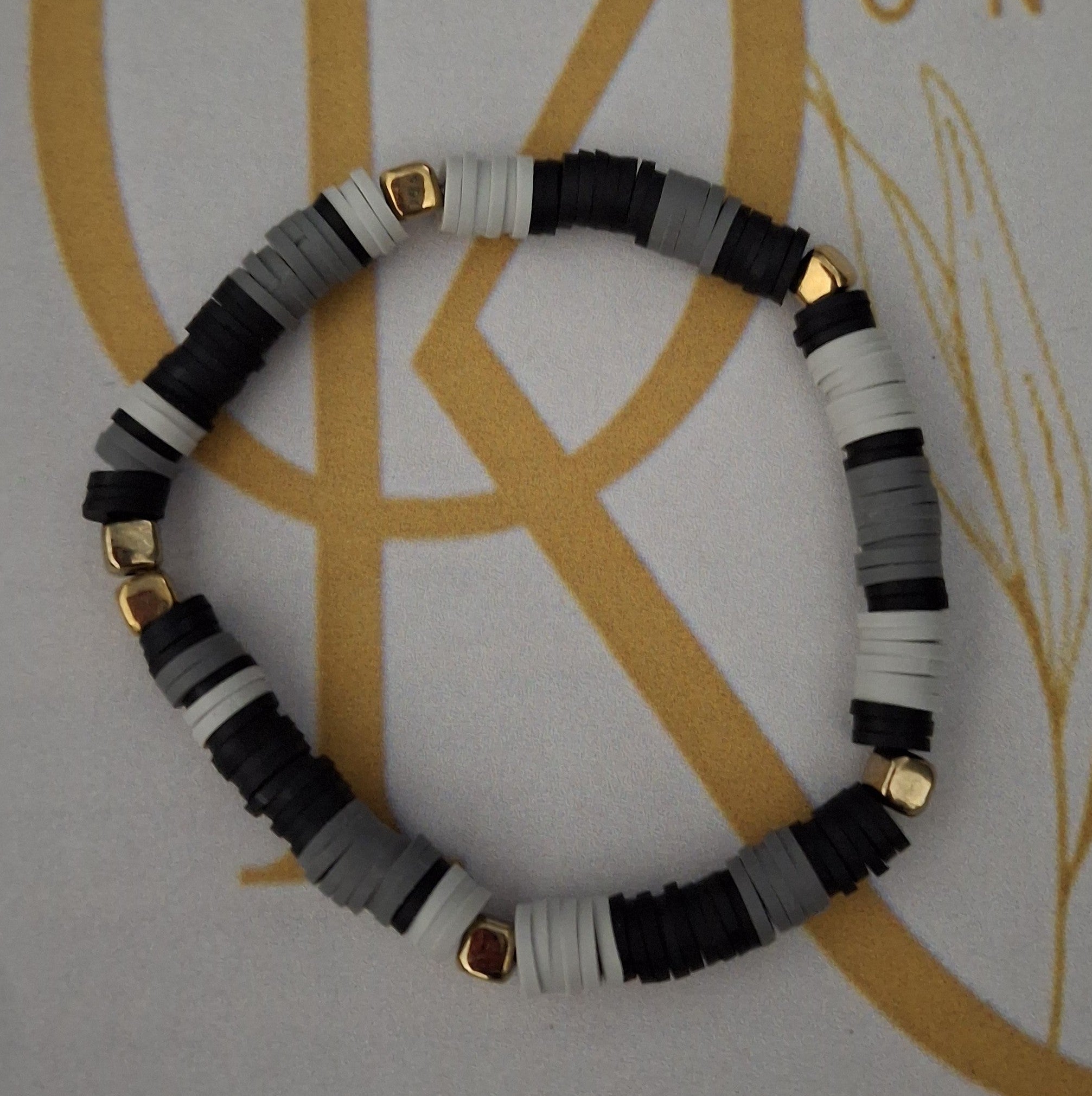 Shadow, Clay Beaded Bracelet (Single)