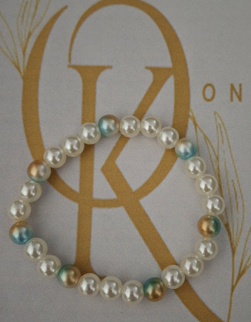 By the sea -Imitation Pearl Beaded Bracelet multi-colour (Single)