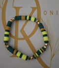 Lime Shine, Clay Beaded Bracelet (Single)