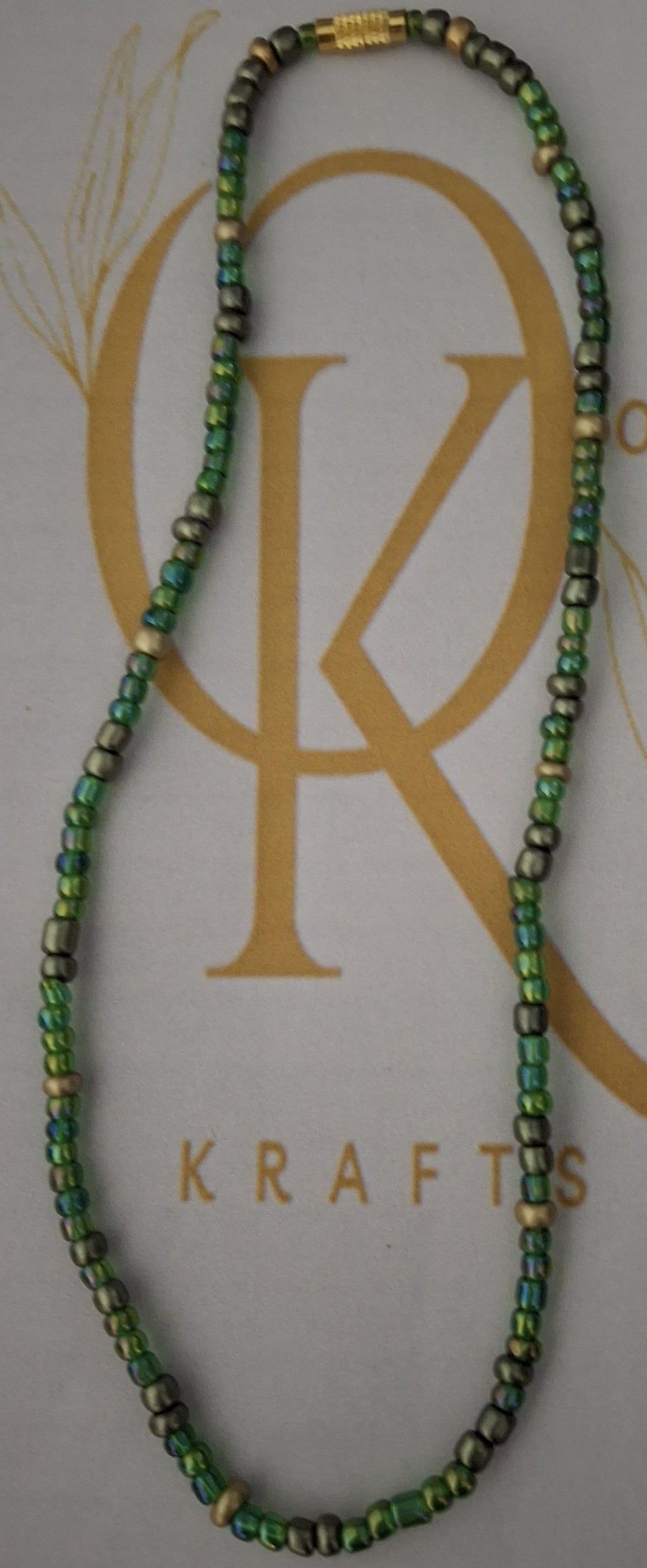 Forest Vibe Beaded Necklace (Single)