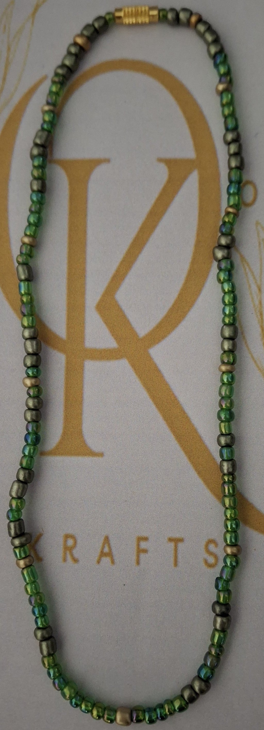 Forest Vibe Beaded Necklace (Single)