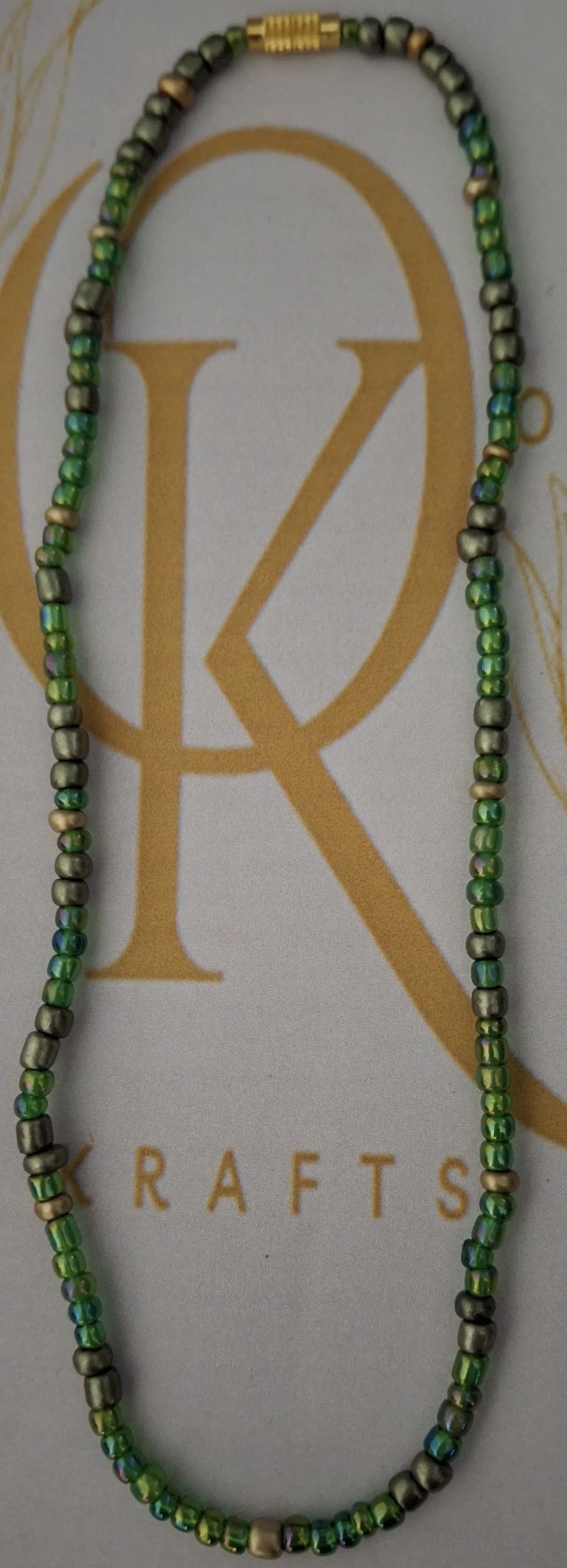 Forest Vibe Beaded Necklace (Single)